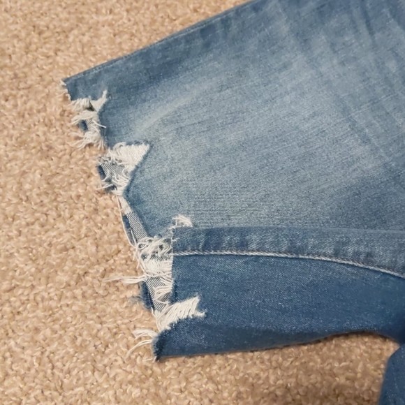 High-Rise Mid Length Denim Shorts Erwin Wash - Picture 3 of 4